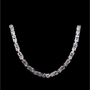 Titanium Steel Imperial Chain Men's Necklace Hip Hop Rock Jewelry Length 60 cm